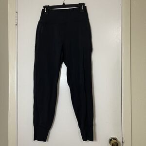 ATHLETA black pull on knit tapered jogger pants size US XS